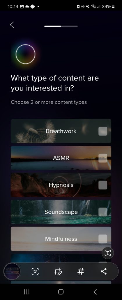 app for meditation Aura