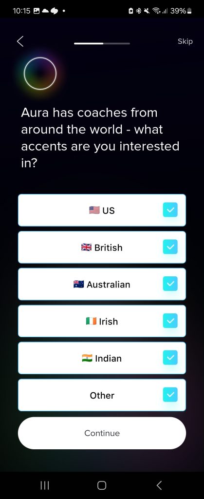 app for meditation Aura