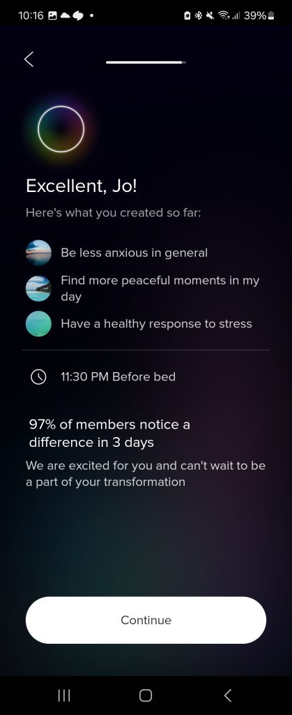 app for meditation Aura