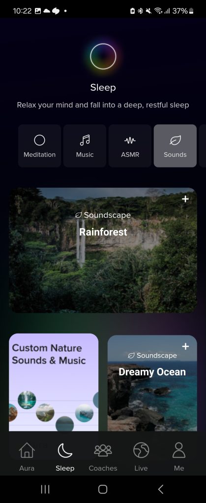 app for meditation Aura